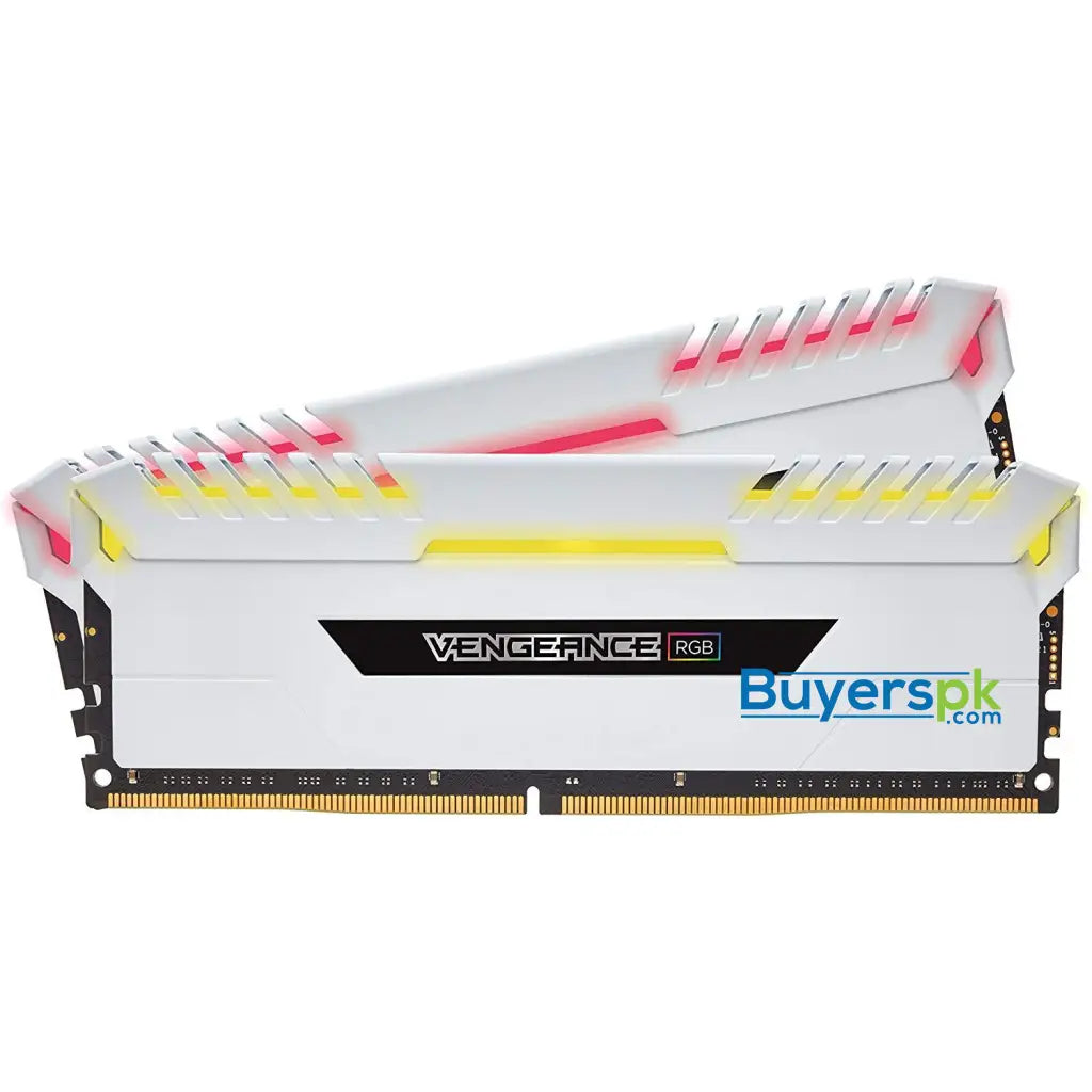 CORSAIR Vengeance RGB 16GB (2x8GB) DDR4 3200MHz C16 Desktop Memory - White - RAM CORSAIR Vengeance RGB 16GB (2x8GB) DDR4 3200MHz C16 Desktop Memory - White - RAM